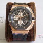 Perfect Replica JF Swiss 3126 Audemars Piguet Royal Oak Offshore 44mm Watches - Black Bezel Rose Gold Case